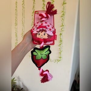 Strawberry shortcake squeaky dog toy